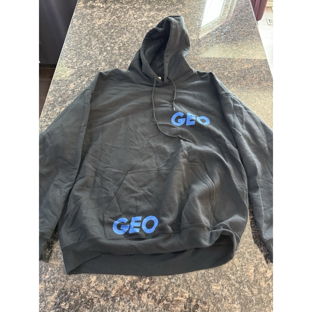 GEO Brands: GEOONE EARTH Black hoodie Size Xl